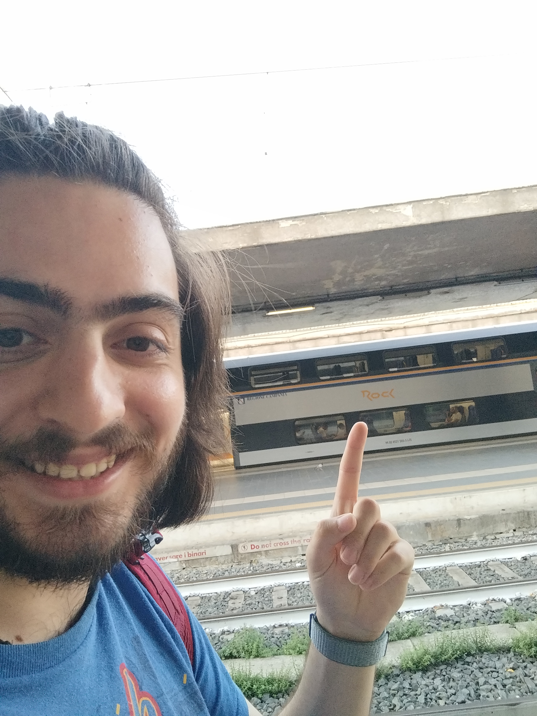 me and a far away Rock train logo, two platforms over