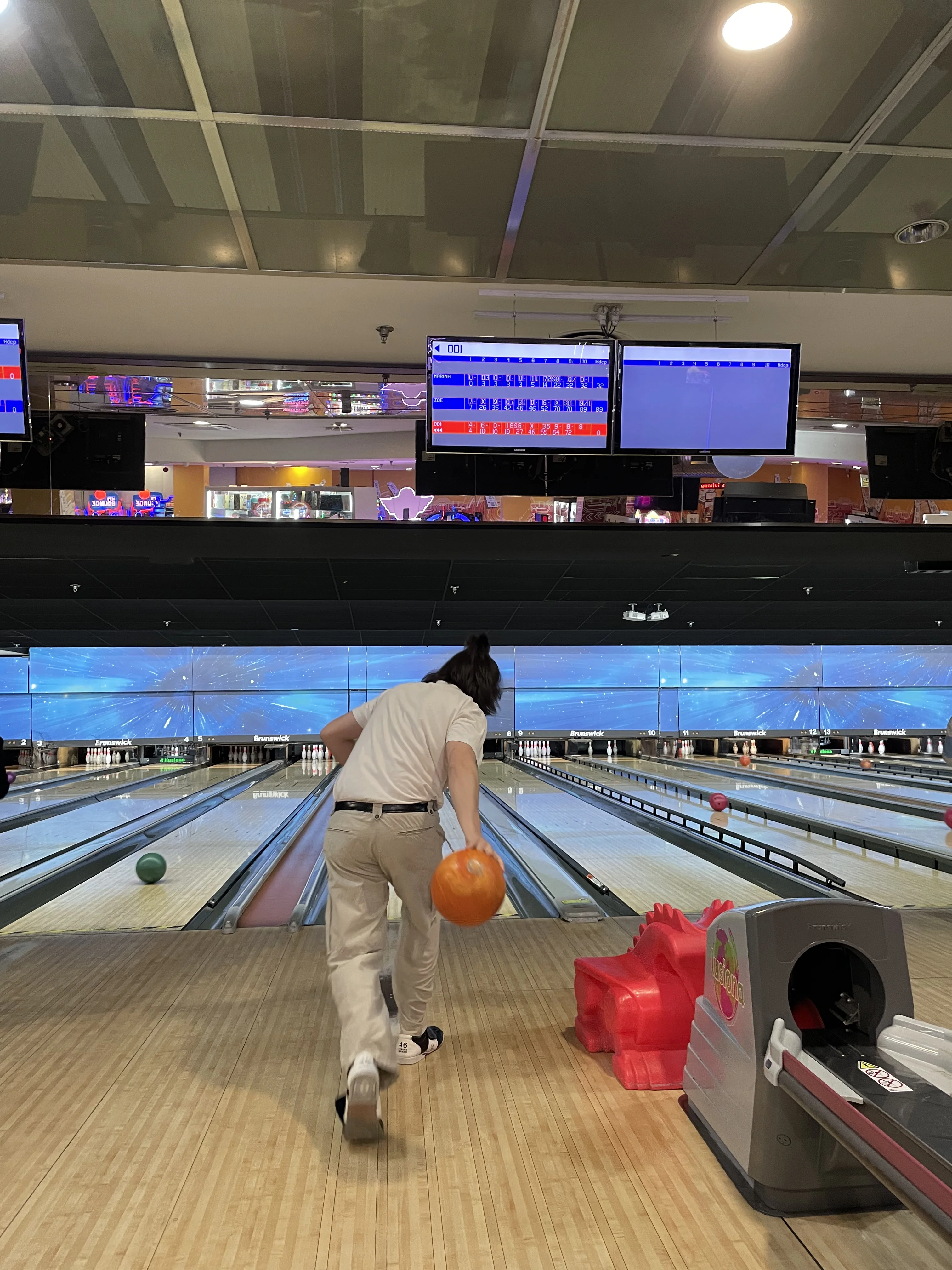 good at bowling... disjunction